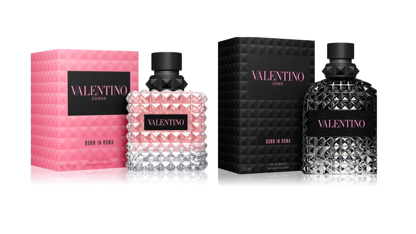 set cadou:Valentino Born In Roma Donna 100ml+Valentino Uomo Born